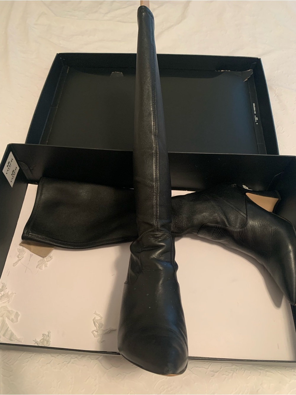Coach CeCe Black Leather Boot - Size 10 - Picture 6 of 9
